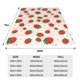 thumbnail image 3 of Balery Strawberry Floral Manta de Felpa Suave y Acogedora – Cobija de Franela Aterciopelada para Cama, Lavable y Cálida para Sofá, Mascotas, Transpirable-60"x50", 3 of 7