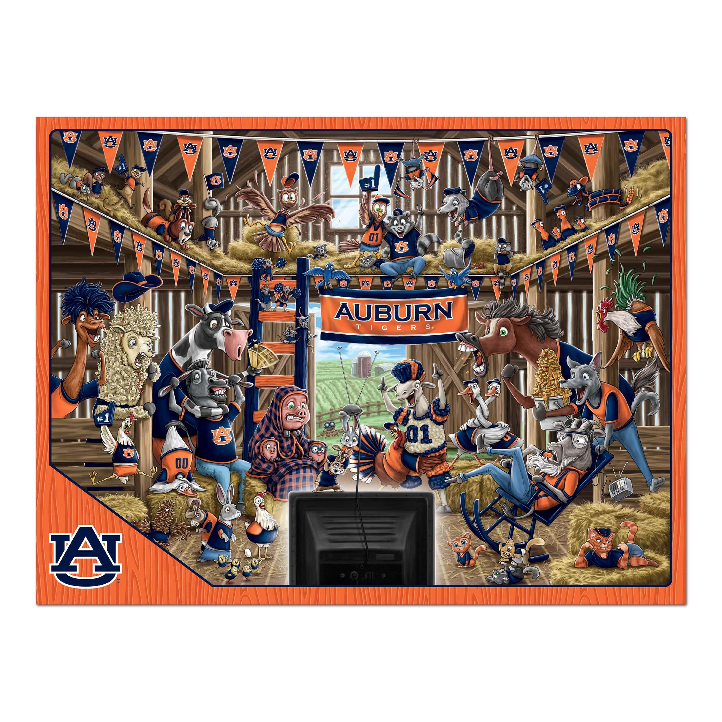 YouTheFan NCAA Auburn Tigers Barnyard Fans Puzzle - 500 Piece