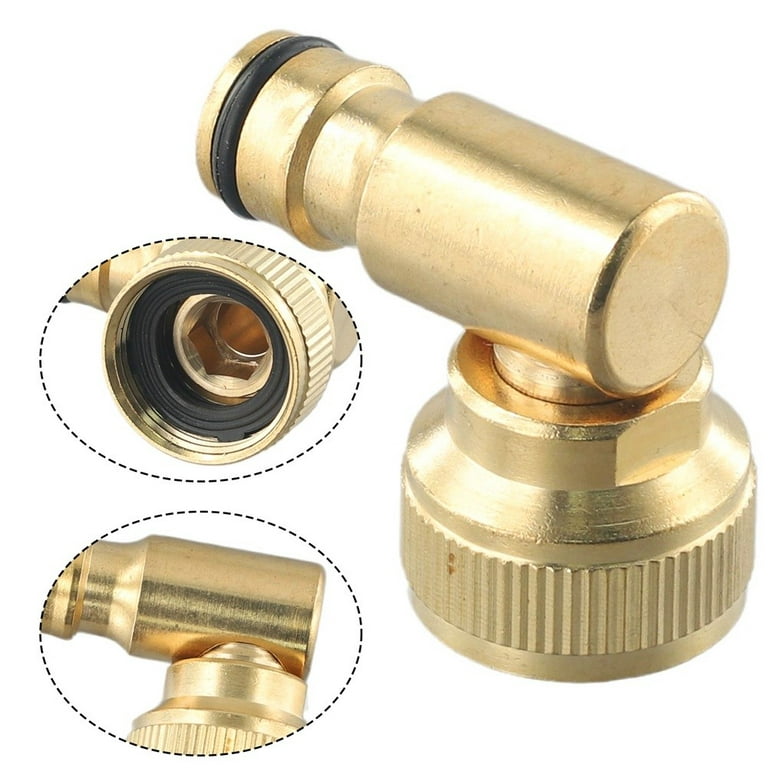 5pcs Hose Reel Swivel Elbow Quick Connector for Hoselock Plug 3/4in BSP Female