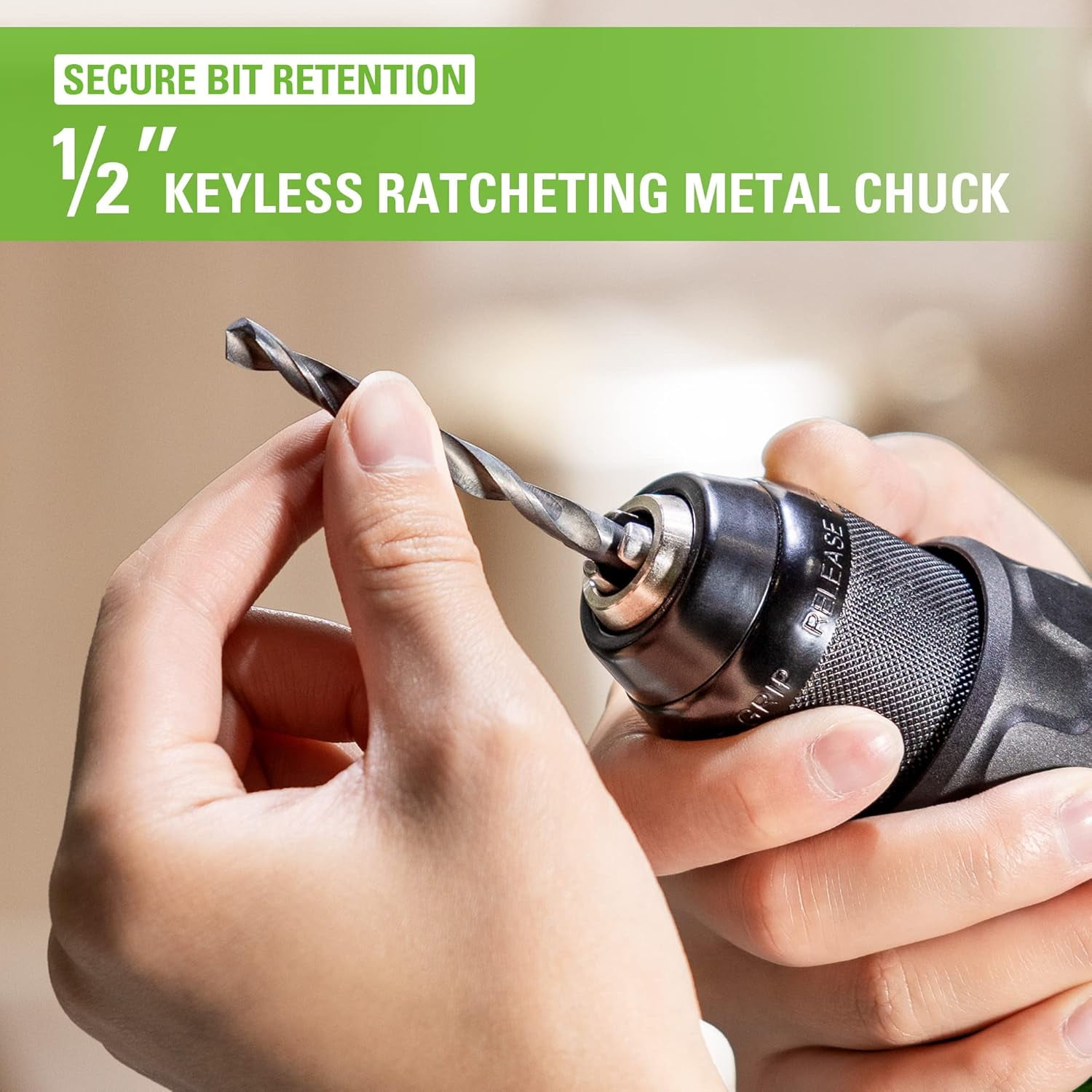 Greenworks 24V Cordless Brushless 1/2" Drill Driver (Metal Chuck /800 in.-lbs. /21 Clutch Position/LED Light), Tool Only