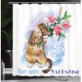 thumbnail image 4 of Ambesonne Valentines Day Shower Curtain, Kitten, 69"Wx84"L, Multicolor, 4 of 5
