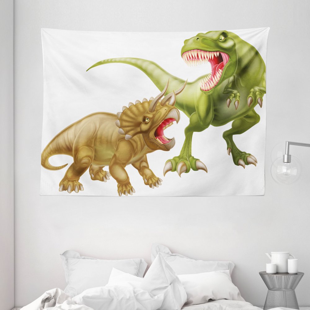 t rex and triceratops fighting
