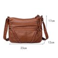 thumbnail image 2 of Bolso de hombro de cuero PU DQrwqpou para mujer tipo bandolera, 2 of 9