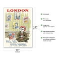 thumbnail image 2 of London - All My Own Work - Maharajah Mascot Portraits - Air India - Vintage Airline Travel Poster c.1940s - Master Art Print 10in x 14in, 2 of 4