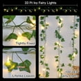 thumbnail image 4 of Vine with Fairy Lights Plug in, 100 LED Ivy String Lights with Remote, Leaf Lights for Bedroom, Room, Wall, Garden, Party, Wedding Decor (Warm White, 4 of 12