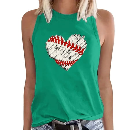 

GWAABD Women s Fitness Yoga Clothing Bra Women Casual Baseball Printing Short Sleeves Crew Neck Loose TShirt Blouse Tops