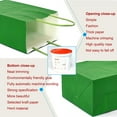 thumbnail image 4 of AZOWA Gift Bags Small Kraft Paper Bags with Handles (5 x 3.1 x 8.2 in, Grass Green Color, 50 Pcs), 4 of 9