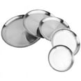 thumbnail image 3 of Stainless Steel Dinner Plate Camping Tableware Dinner Plate Salad Plate Food Container Holder Dish Round Tray Mess Plate,23cm, 3 of 14