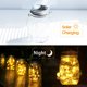 thumbnail image 4 of La tapa solar del tarro de albañil enciende las luces de hadas impermeables del LED luces exteriores interiores de la secuencia del jardín, 4 of 8