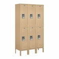 thumbnail image 3 of 12" Wide Double Tier Standard Metal Locker - 3 Wide - 5 Feet High - 12 Inches Deep - Tan - Unassembled, 3 of 4