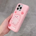 thumbnail image 6 of Kawaii Phone Cases Apply to iPhone 12/12 Pro,Cute Cartoon Pig Phone Case 3D Funny Pink Pig Case for Women Girls Soft Silicone Shockproof Cover for iPhone 12/12 Pro, 6 of 14