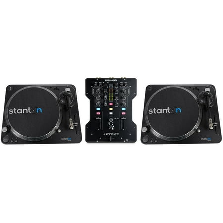 (2) Stanton T.62 M2 DJ Turntables+300 Cartridge+Allen & Heath XONE:23 DJ