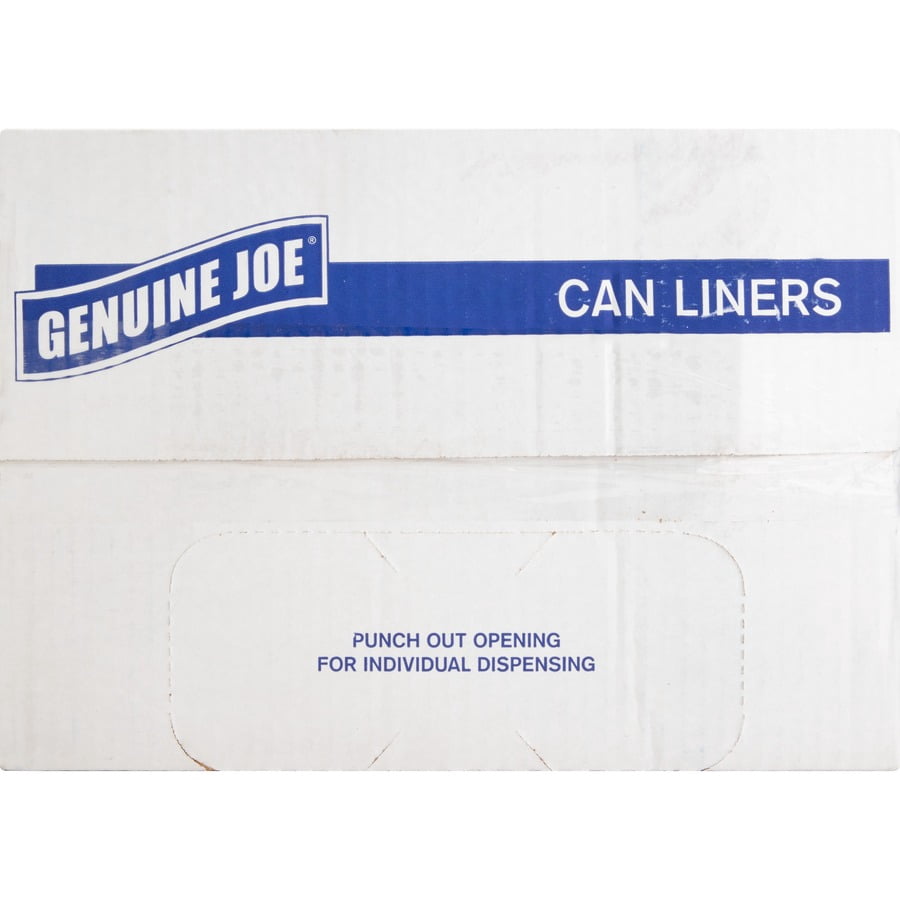 Genuine Joe Can Liners 16 Gal 6mic/.20mil 24"x31" 1000/CT Translucent 70011