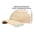 thumbnail image 2 of vlrwzc Lightweight Straw Mesh Baseball Cap Unisex Summer Sun-Shading Hat, 2 of 7