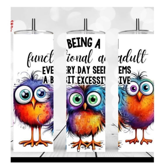 20oz Stainless Steel Tumbler with design