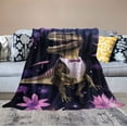 thumbnail image 2 of HENGT Dinosaur Blanket for Girls-Just a Girl Who Loves Dinosaurs-Dinosaur Gift for Girls Women-Super Cute Starry Dinosaur Pattern-Soft Lightweight and Warm Flannel Throw for Sofa Bed Camping, 2 of 6