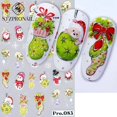 thumbnail image 2 of Pegatina de Arte de uñas de oso de Navidad 5D, calcomanía grabada DIY, accesorios de manicura, lindo invierno, Papá Noel, copo de nieve, hombre de jengibre, alce, 2 of 4