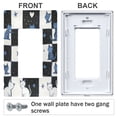 thumbnail image 3 of Yayeee Rocker Switch Wall Plate 1-Gang 4.6"x2.9" Home Decorative Outlet Cover, Blue Cat Stars, 3 of 6