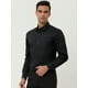 thumbnail image 2 of Camisas de Trabajo Lars Amadeus Hombre Manga Larga Ajustadas con Botones y Bolsillo Negro M, 2 of 5