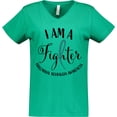 thumbnail image 3 of Inktastic Trigeminal Neuralgia Awareness I Am a Fighter Women's V-Neck T-Shirt, 3 of 5