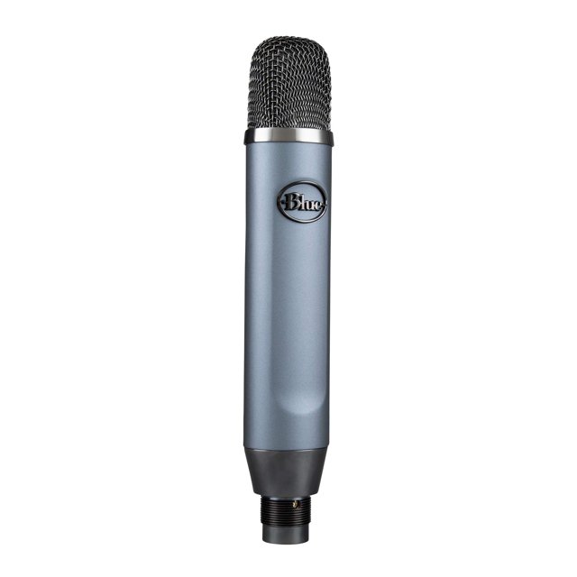 Micrófono Blue Ember XLR con condensador para grabación, color gris