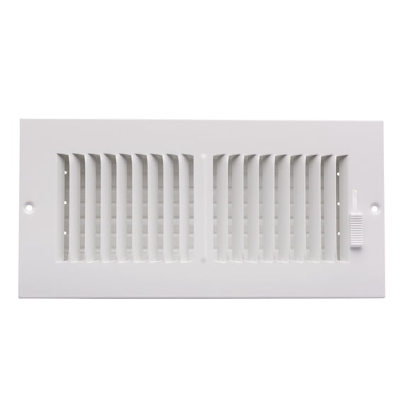 Proselect PS2WW12U 12 X 6 In. Residential Ceiling & Sidewall Register In White 2-Way Steel