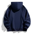 thumbnail image 3 of Fgnfyis Men's Hoodies & Sweatshirts Stylish Casual Hooded Plaid Color Matching Hoodie for Modern Men Men's Sweatshirts Navy XL, 3 of 3