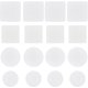 thumbnail image 1 of 120 pegatinas transparentes de doble cara, redondas y cuadradas, sin dejar rastro, para decorar juguetes, cuadros, salpicaderos, parabrisas y azulejos de pared., 1 of 5