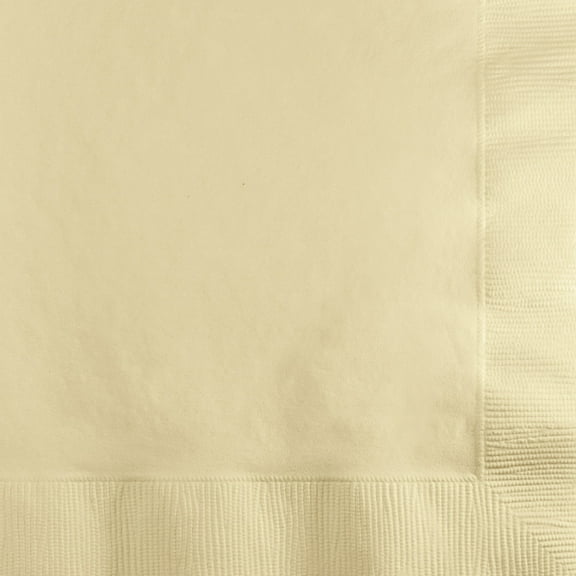 Club Pack of 600 Ivory 2-Ply Disposable Party Beverage Napkins 5"