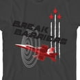 thumbnail image 2 of Planes Break Barriers Youth Charcoal Short Sleeve Crew Neck Tee-Large, 2 of 3