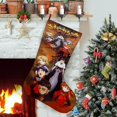 thumbnail image 1 of NEON GENESIS EVANGELION Tema: Calcetines de Navidad, fino lino blanco para colgar en escaleras y chimenea, decoración navideña para el hogar, regalo de Navidad. 45cm × 32cm, 1 of 5