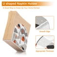 thumbnail image 5 of Yayeee Napkin Holder for Table Kitchen Paper Tissue Organization, Snow Cartoon Houses, 5 of 8