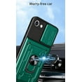 thumbnail image 3 of Case for Samsung Galaxy A13 4G (Not 5G) with Card Holder, Heavy Duty Protection Phone Case with Magnetic Ring Kickstand Slide Camera Cover for Samsung Galaxy A13 4g LJK Green, 3 of 7