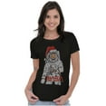thumbnail image 4 of Christmas Santa Claus NASA Astronaut Women's T Shirt Ladies Tee Brisco Brands S, 4 of 5