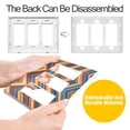 thumbnail image 4 of Yayeee Rocker Switch Wall Plate 1-Gang 4.6"x2.9" Home Decorative Outlet Cover, Orange Geometric, 4 of 6