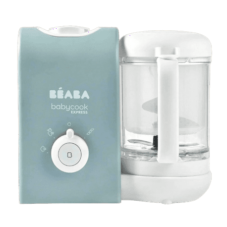BEABA Babycook Express - the Fastest Babycook, Baby Food Maker, Baby Food Processor, Baby Food Steamer, Large Capacity, Make 34 Servings of Healthy Food for Baby in 15 Mins, Baltic Blue