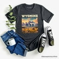 thumbnail image 6 of Majestic Wyoming State Prairie T-Shirt, Grand Teton Bison Tee and Western Landscape Souvenir, 6 of 6