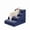 Blue, variant on PAWSCRAT Pet Stairs for Dogs and Cats 4-Step, 19.6" H Pet Stairs for High Bed, Couch Sofa & Chair, 30D Foam Dog Steps with Non-Slip Bottom Surface Removable Washable Cover, LightGrey