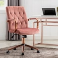 thumbnail image 2 of Duhome Office Chair Desk Chairs with Arms Adjustable Computer Chair Swivel Velvet Task Chair Pink, 2 of 8