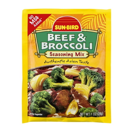 (4 Pack) Sun-Bird Beef & Broccoli Seasoning Mix, 1