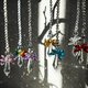 thumbnail image 3 of Paquete de 7 atrapasueños de cristal con forma de ángel guardián del arcoíris para decoración del hogar/automóvil y porche, 3 of 5