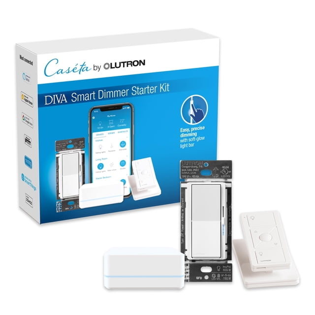 Kit de atenuador inteligente Lutron Diva para iluminación Caseta de 150 W