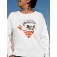thumbnail image 2 of Cute Hedgehog Pencil Sketch. Sweatshirt Women -Image by Shutterstock, Female 3X-Large, 2 of 4