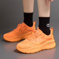 thumbnail image 2 of Men's and Women's Knit Sneakers, Breathable Chunky Sole Walking Shoes, 2 of 3