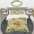 thumbnail image 2 of Designart 'Golden Luxury Pattern I' Mid-Century Modern Duvet Cover Set, 2 of 4