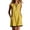Yellow, variant on Womens Summer Dresses Casual Sleeveless V Neck Tank Mini Sundresses Color Block Loose Fitted T Shirt Dress with Pockets