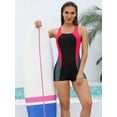thumbnail image 5 of Women's Boyleg One Piece Swimsuit Athletic Swimwear Lap Bathing Suit, 5 of 6