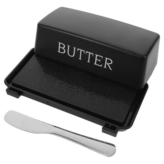 LOLIPPYY Butter Dish with Lid and Airtight Plastic Butter Holder for Kitchen Countertop Storage