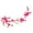 Hot Pink, variant on Blue Plum Blossom Embroidery Patch, Fabric, 1 Count, for Jackets and Jeans, Apparel Accessory