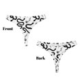 thumbnail image 3 of Balery Hand Drawn Snake Tangas de Algodón para Mujer con Estampado – Ropa Interior Sexy, Transpirable, G-string-Large, 3 of 6